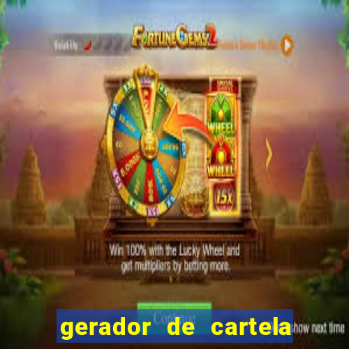 gerador de cartela de bingo